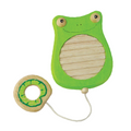 wooden scratchy frog musical rattle toy for kids