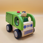 Wooden Toy For Kids: Public Vehicle Garbage Truck