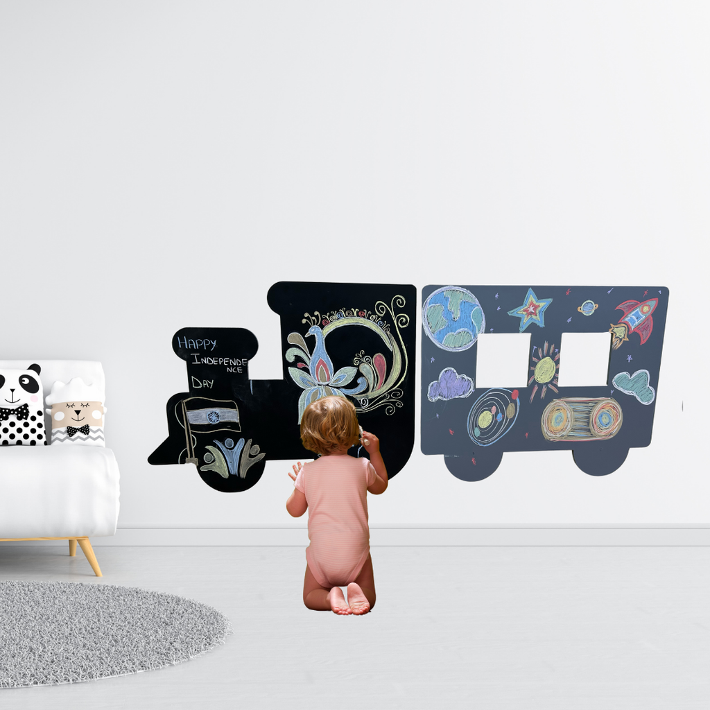 Train Engine with cabin magnetic wall chalkboards
