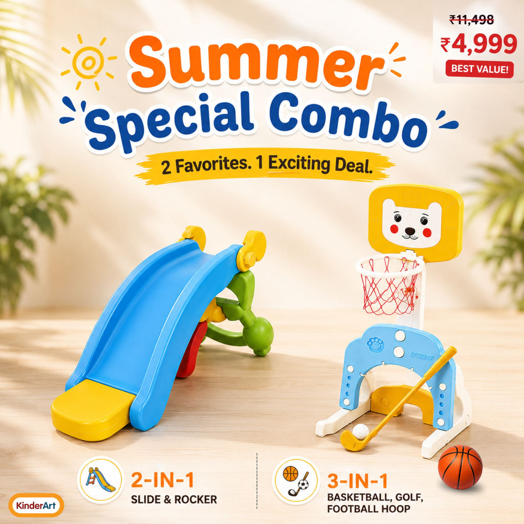 Summer Special Combo Offer– 2-in-1 Slide & Rocker + 3-in-1 Sports Activity Set