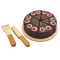 wooden chocolate cake pretend play set for kids