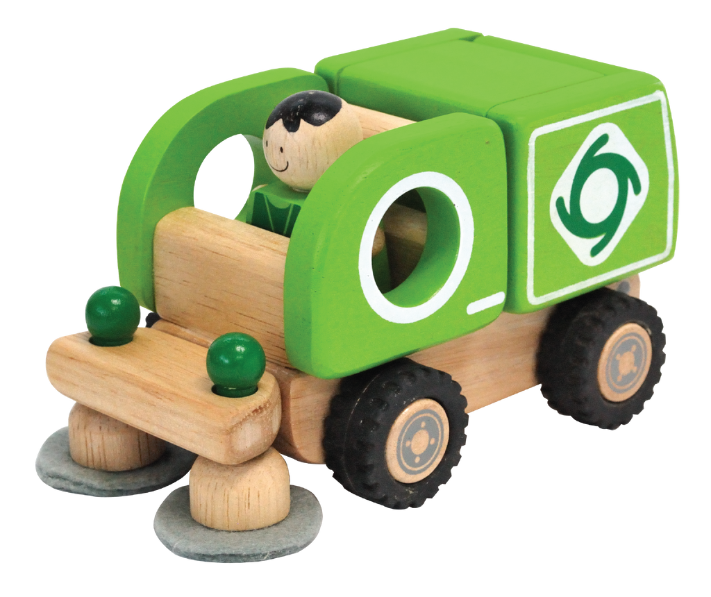 Wooden Toy For Kids: Public Vehicle Street Cleaner