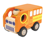 Wooden Toy For Kids: Public Vehicle School Bus