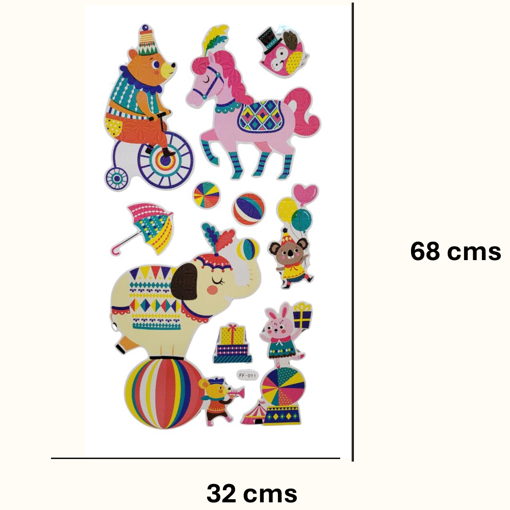 Circus 3D Wall Stickers