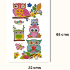 3D Owl Stickers| Kids Room Decoration
