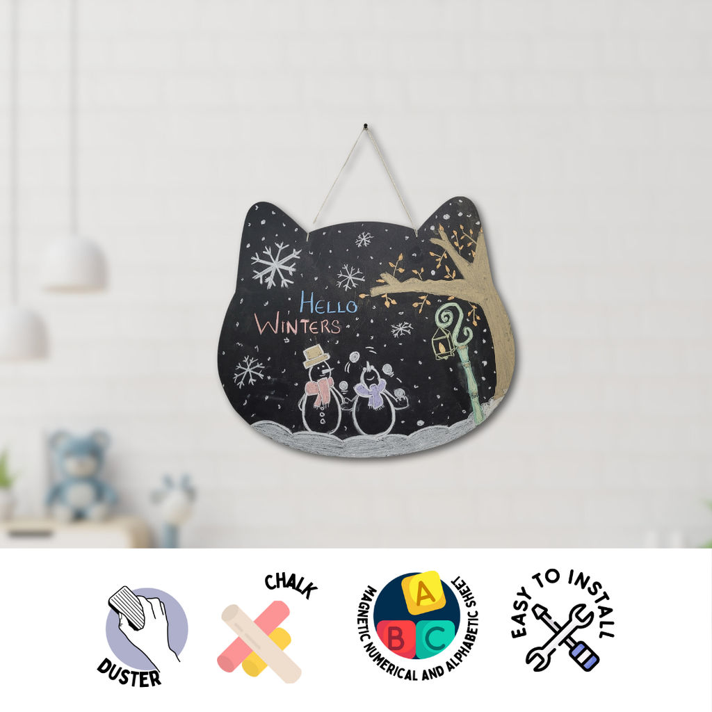 Wooden Wall chalkboards - Cat