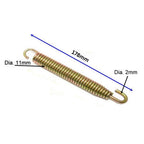178 mm Trampoline Springs (Set of 10pcs.)| 17.8 cm Trampoline Spring| Heavy Duty Stainless Steel Replacement Springs