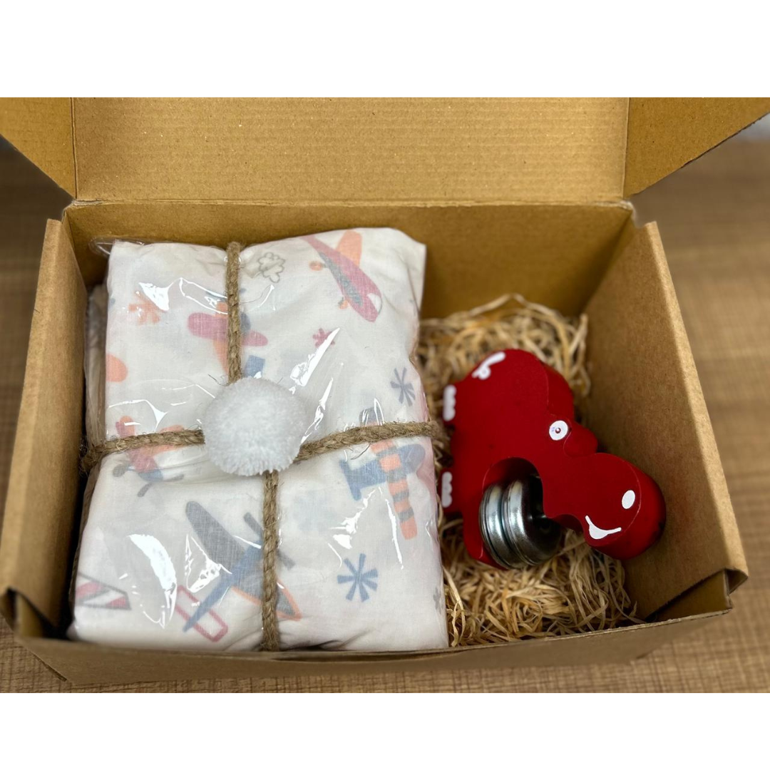 Diwali Combo Gifts - Tambourine Hippo + Aeroplane Dohar
