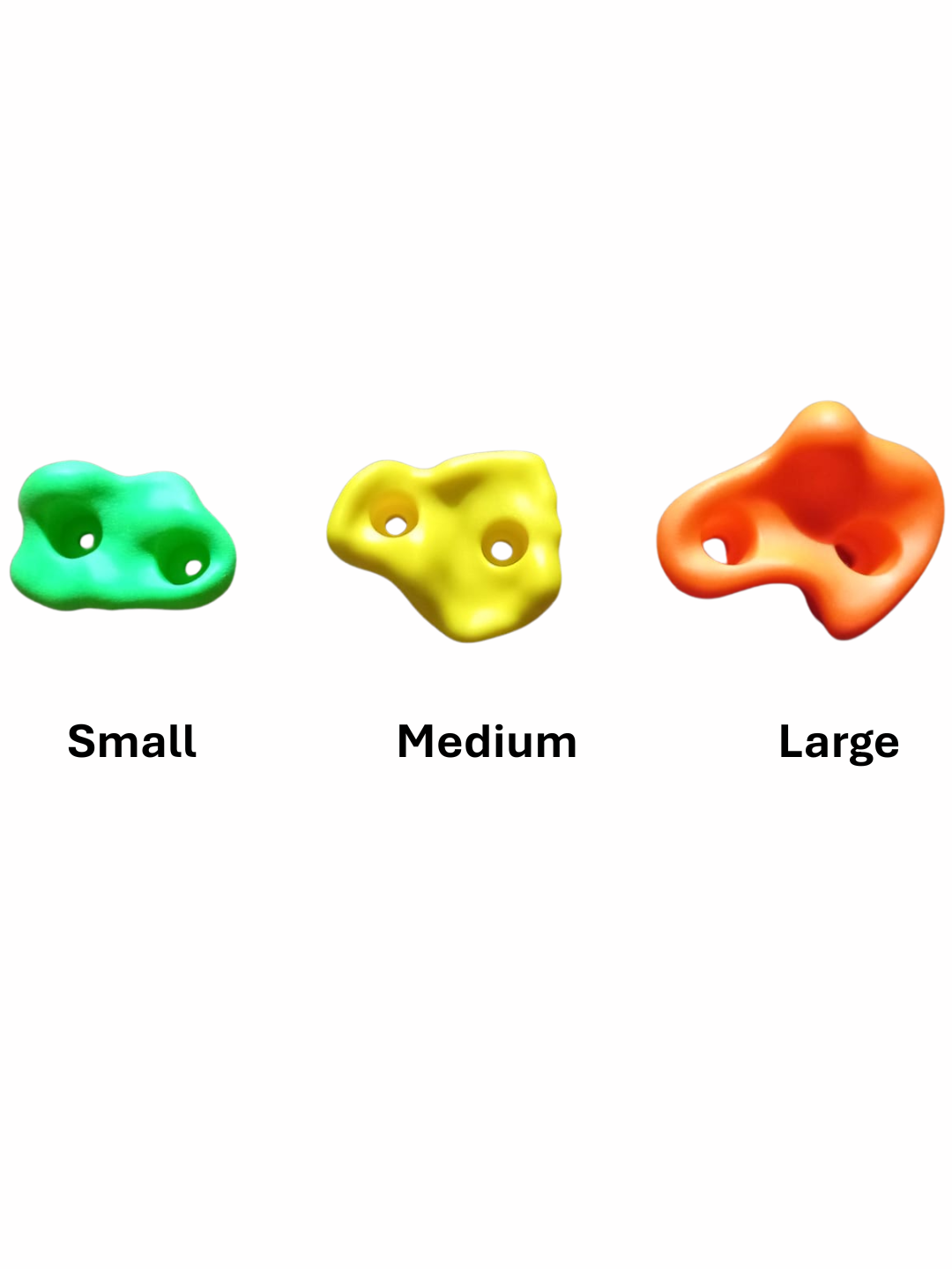 Multisize Rock Climbing Holds Set – Large Durable Wall Stones for Kids & Adults, DIY Indoor & Outdoor Playground