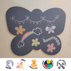 Butterfly Magnetic Wall Chalkboard for kids