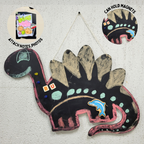Wooden Wall Magnetic Chalkboard - Dinosaur | Fun & Educational Wall Decor for Kids