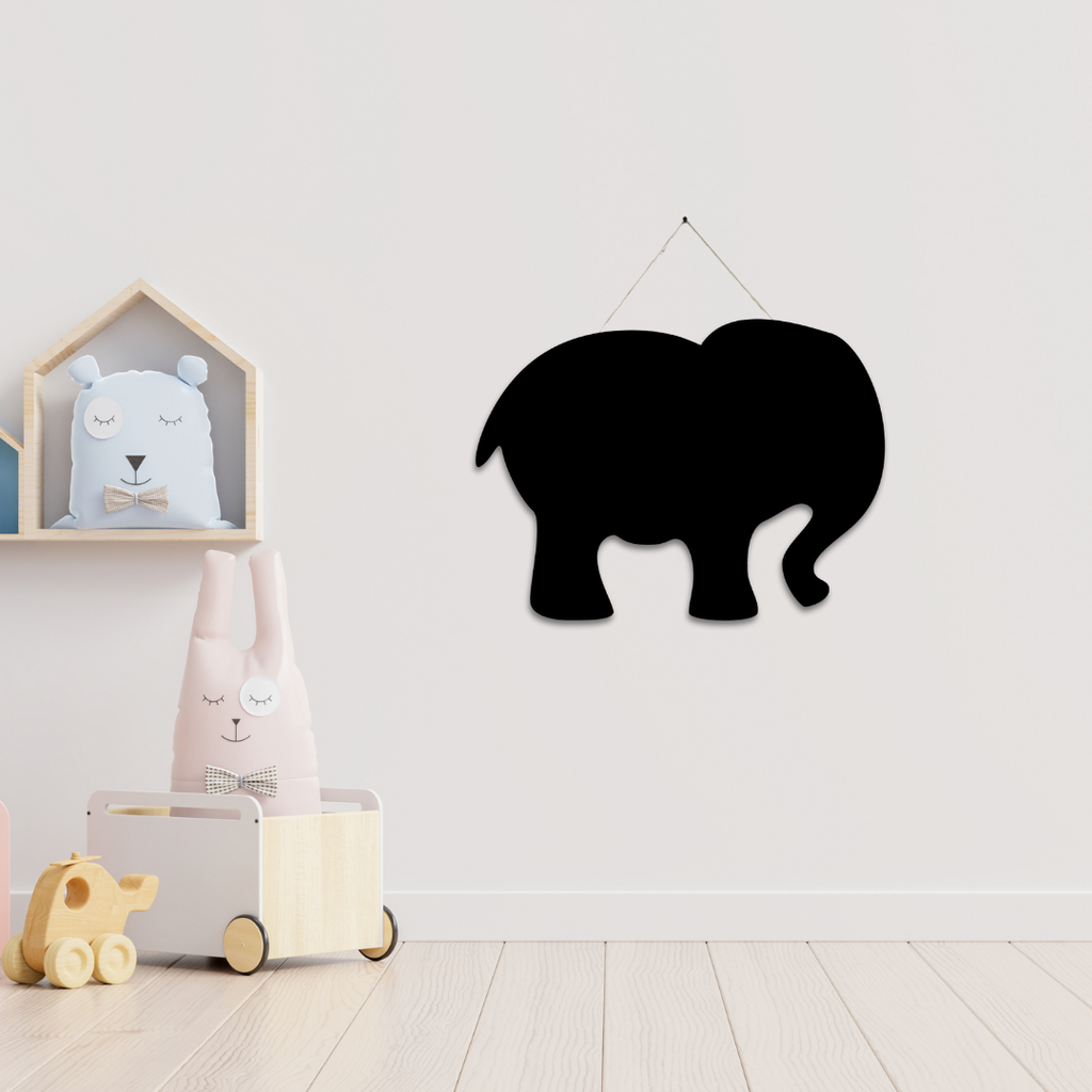Wooden Wall Magnetic Chalkboard - Elephant | Fun & Educational Wall Décor for Kids
