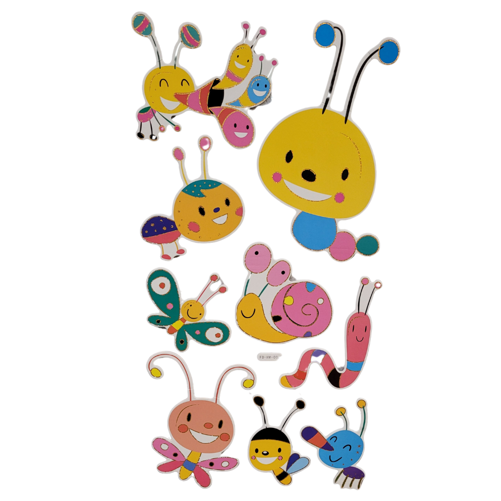 3D Emoticons Wall Stickers