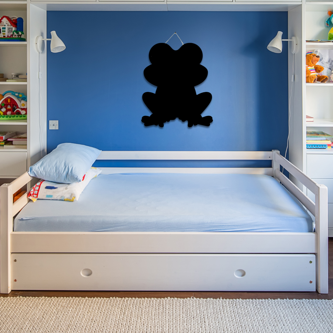 Wooden Wall Magnetic Chalkboard - Frog