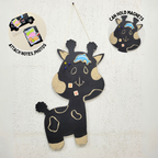Wooden Wall Magnetic Chalkboard - Giraffe