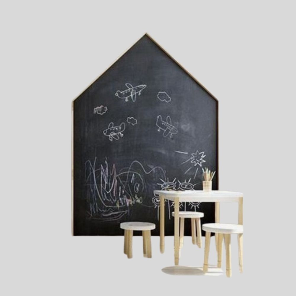Premium Hut Shape Wall Chalkboard for kids