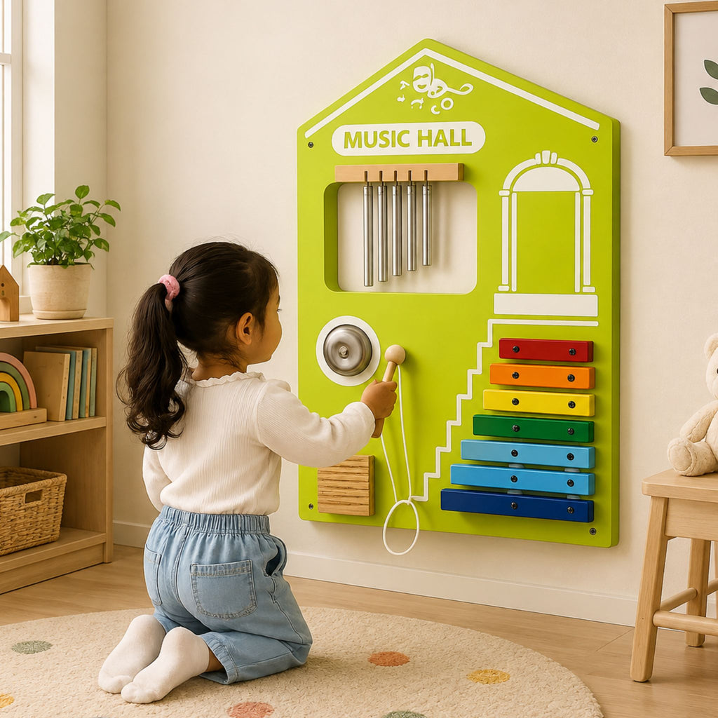 Happy Town Wall Play Board - Music Hall