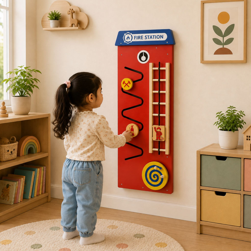 Happy Town Wall Play Board - Firehouse