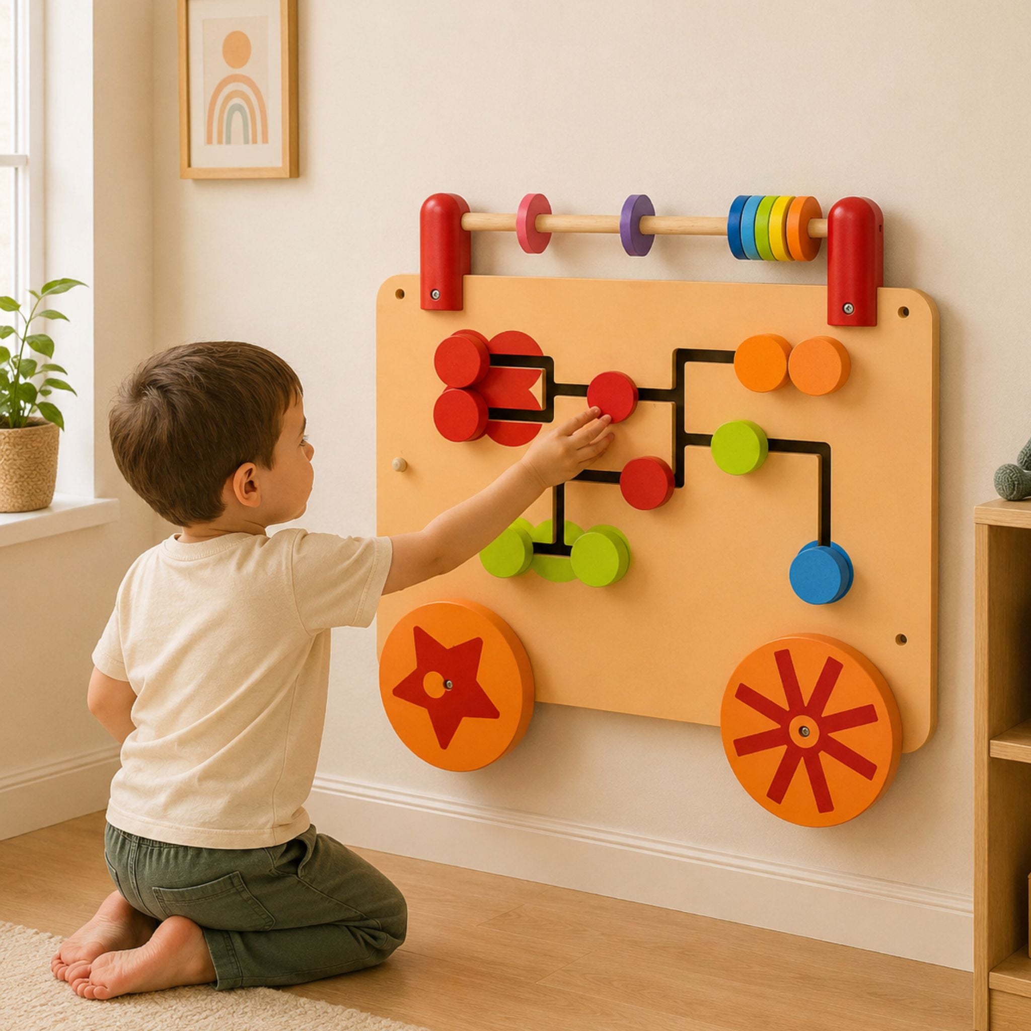 Maze Wagon Wall Play Board