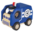 Wooden Toy For Kids: Public Vehicle Police Car