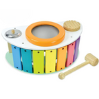 Wooden Toy for Kids: Rock and Learn Indoor Bench