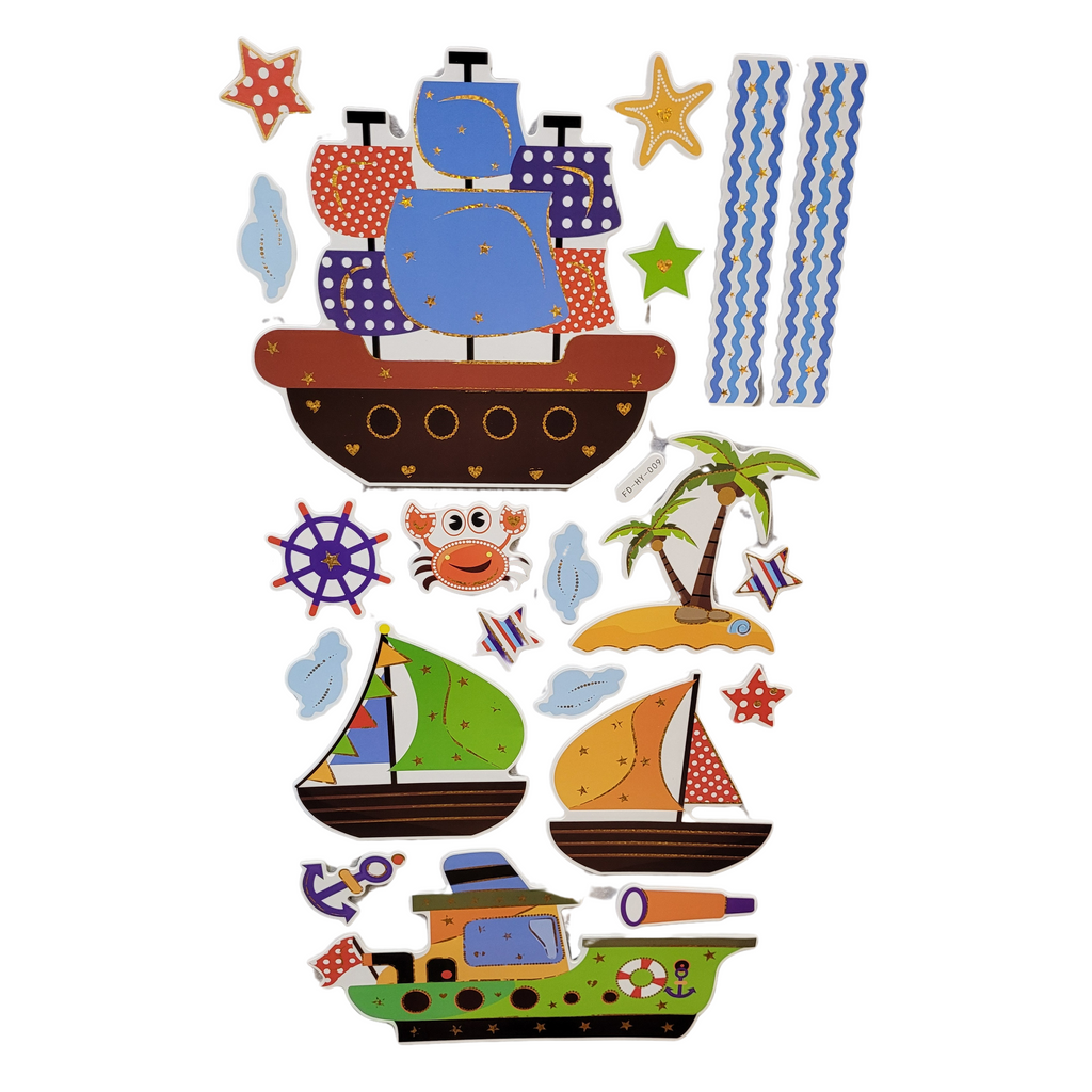 Sailor Ships 3D Wall Stickers