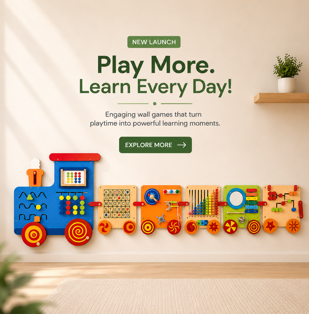 Engaging train wall game
