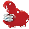wooden tambourine hippo musical rattle toy for kids