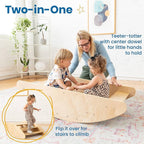 2-in-1 Step N Rock – Sustainable Birch Wood Rocker & Climbing Ramp for Toddlers