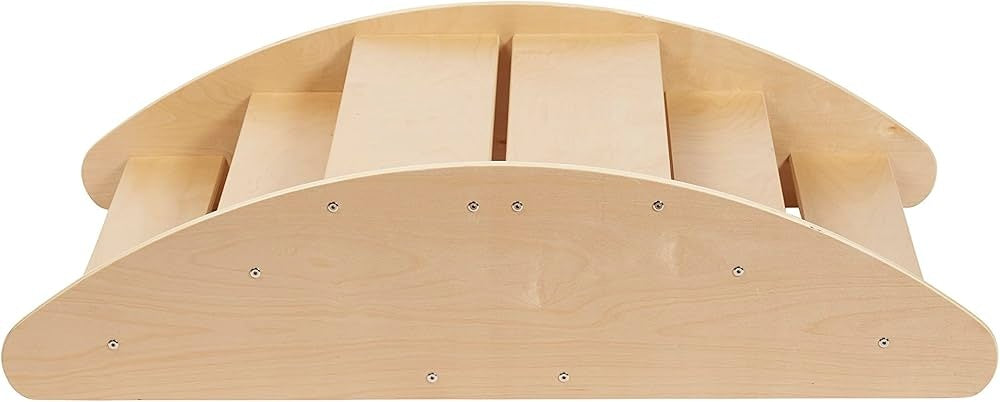 2-in-1 Step N Rock – Sustainable Birch Wood Rocker & Climbing Ramp for Toddlers