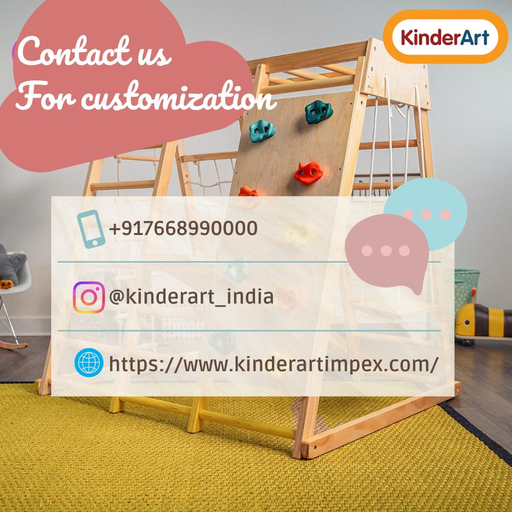 Wall Mounted Jungle Gym Indoor Wall Climbing stones Montessori-Style Jungle Gym -Indoor Playground for Kids