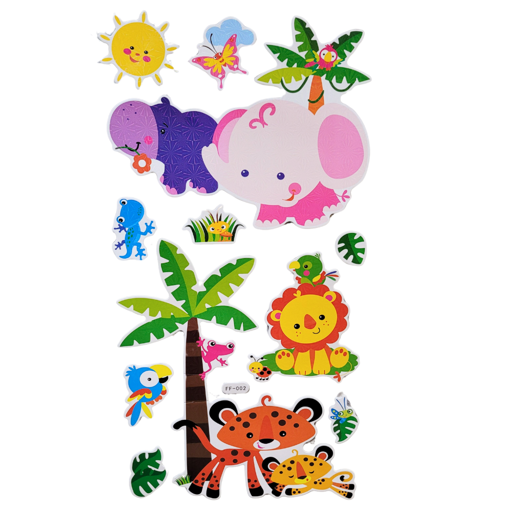 Kids Zoo 3D Wall Stickers
