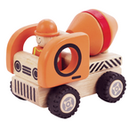 Wooden Toy For Kids: Builder Vehicle Cement Mixer