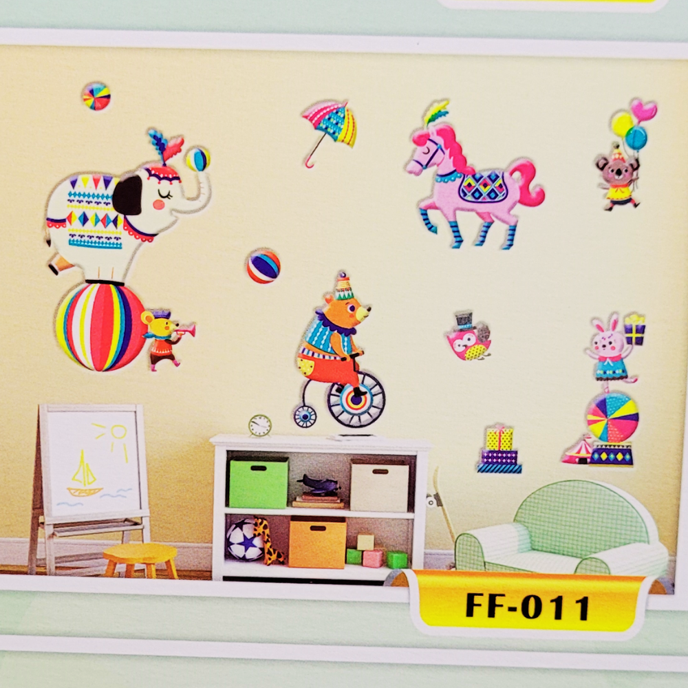 Circus 3D Wall Stickers