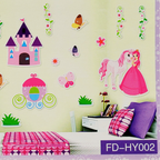 Cinderella 3D wall stickers