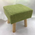 Mini Fabric Wooden Stool