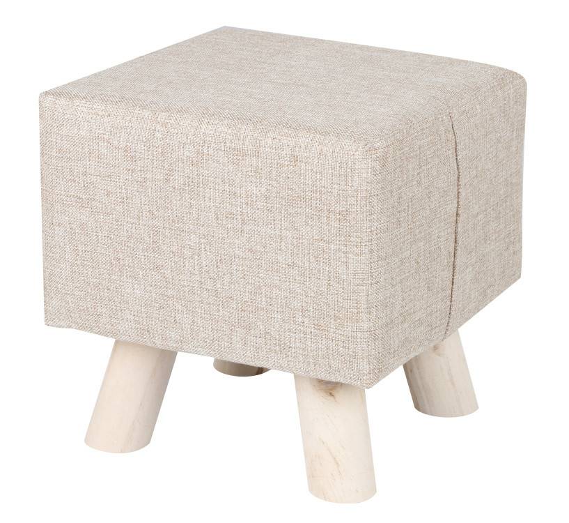 Mini Fabric Wooden Stool