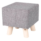 Mini Fabric Wooden Stool