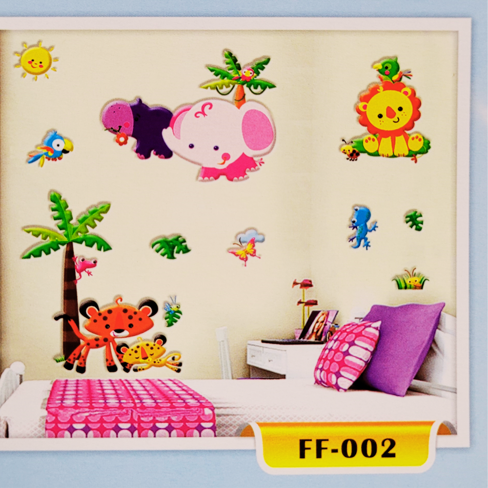 Kids Zoo 3D Wall Stickers