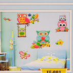 3D Owl Stickers| Kids Room Decoration