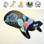 Aeroplane Magnetic Wall Chalkboards