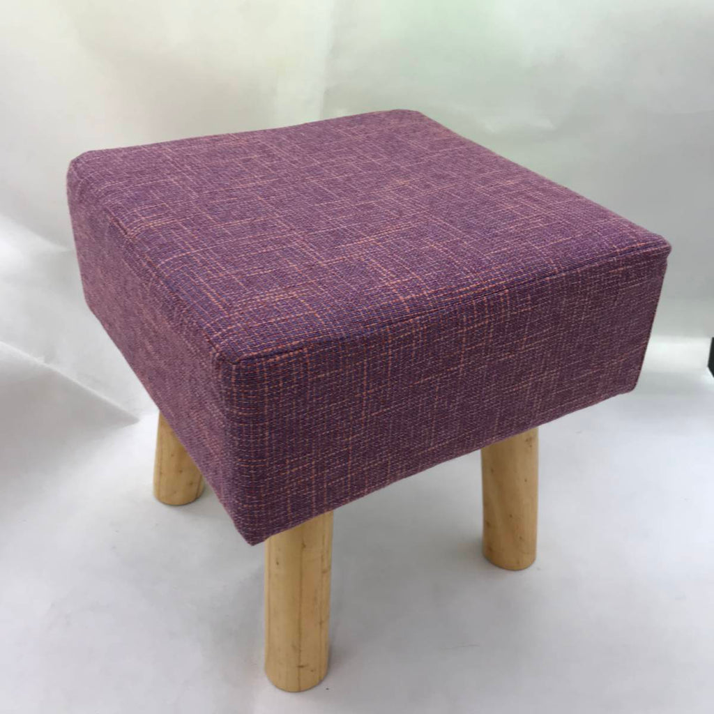 Mini Fabric Wooden Stool