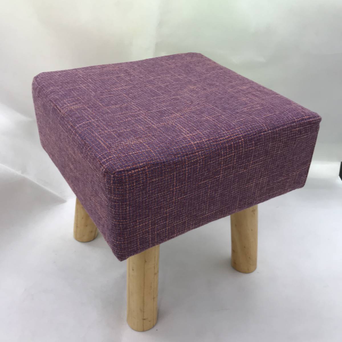 Mini Fabric Wooden Stool