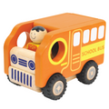 Wooden Toy For Kids: Public Vehicle School Bus