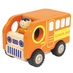 Wooden Toy For Kids: Public Vehicle School Bus