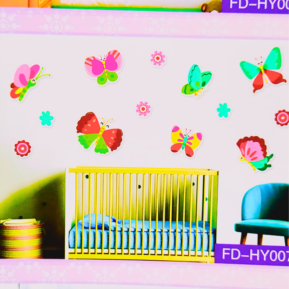 Sparkling Butterfly 3D Stickers