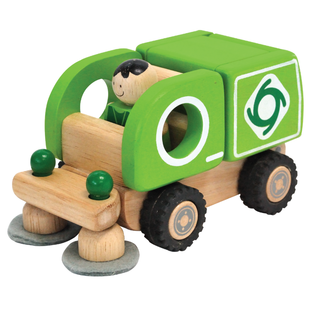 Wooden Toy For Kids: Public Vehicle Street Cleaner