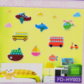 Vehicles 3D wall stickers