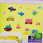 Vehicles 3D wall stickers