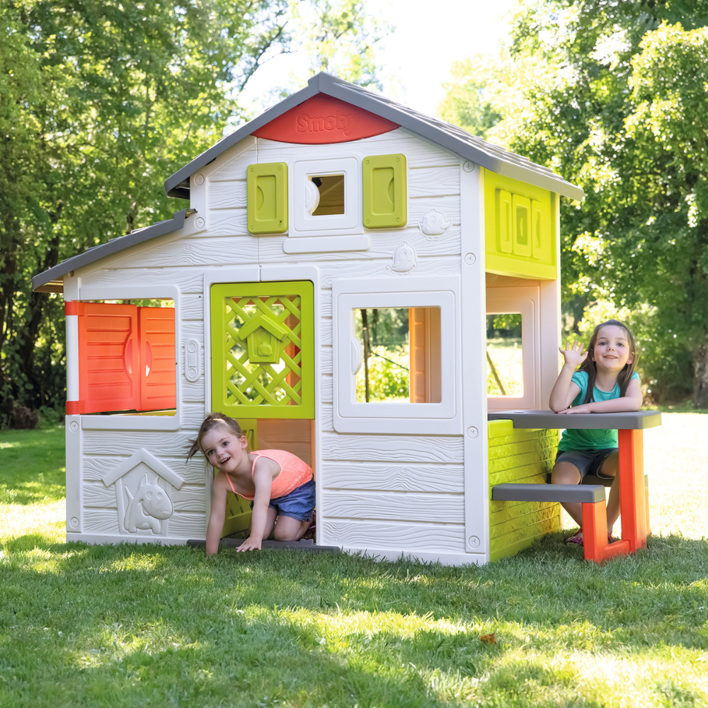 Smyths Toys Smoby Nature Playhouse With Kitchen Smyths Smoby Play